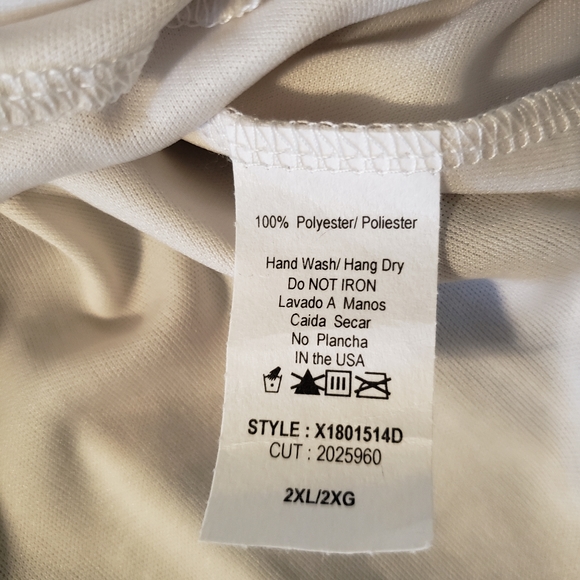 **Plus** Taupe & Blue Floral Faux Wrap Dress - Picture 5 of 5